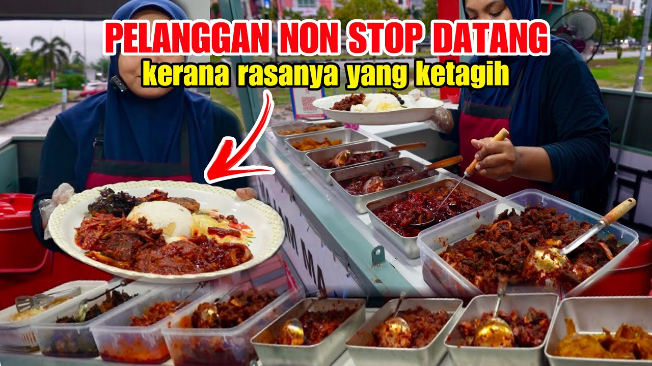 3 JAM 12 KILO NASI LEMAK TALAM 9 JENIS LAUK HABIS LICIN