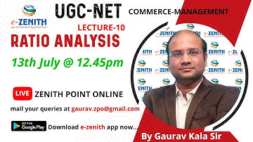 RATIO ANALYSIS (LECTURE-10)| RATIO ANALYSIS| UGC-NET-JRF-COMMERCE, MANAGEMENT| LECTURESHIP EXAMS