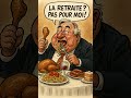 👉 Gérard Larcher : "La retraite ? Pas pour moi !"#Caricature #Satire #Politique #Humour #Retraite