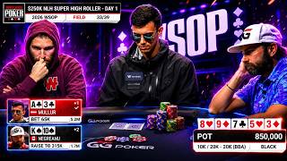 $250,000 вход! Легенды покера рубятся в Super High Roller на WSOP — День 1