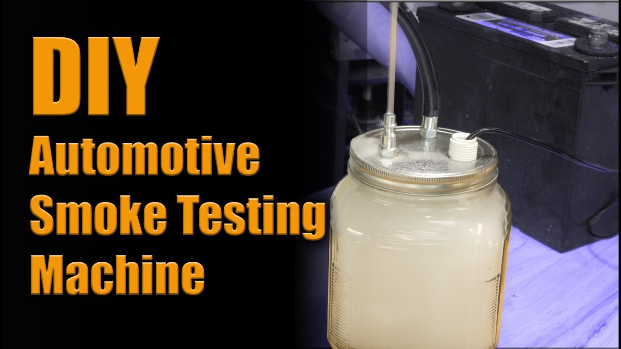 DIY automotive smoke test machine build YouTube