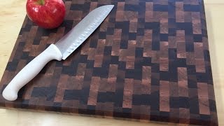 End Grain Cutting Board, Maple & Walnut Making a end grain cutting board using maple and walnut.