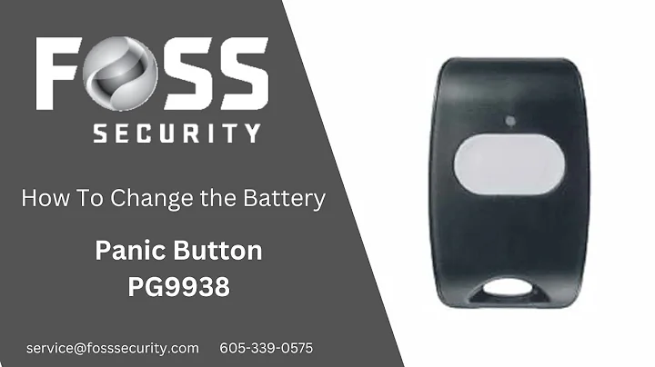 PG9938 Panic Button Battery Replacement