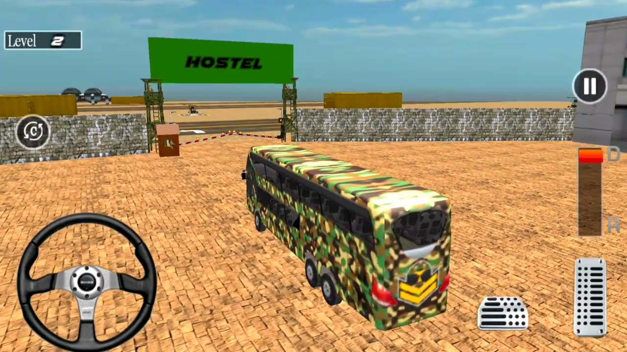 Real Army Coach Bus Simulator: Bus Transport Commando Driver Parking 2020 :YT Game