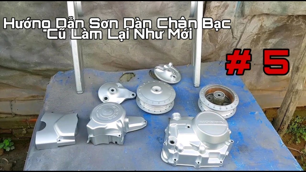 Hướng Dẫn Sơn Dàn Chân Bạc Xe Dream Thailan - youtube