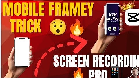 Mobile Screen Recording PRO Look | Mobile Frame Trick 2025 (CupCut Secret Tutorial)