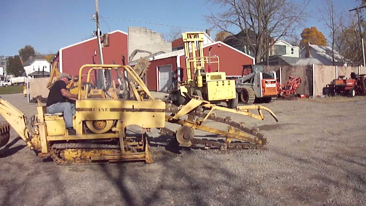 CASE TRACK TRENCHER BACKHOE FOR SALE HURLEYS EQUIPMENT YouTube