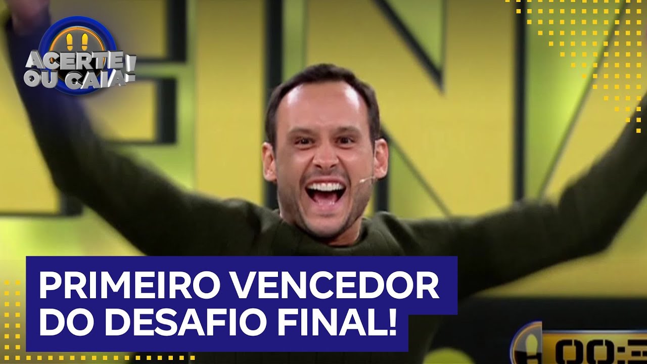 Inédito! Guilherme Dellorto é o primeiro vencedor do Desafio Final no Acerte ou Caia!