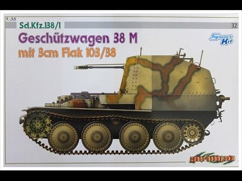 In-box Review: Cyberhobby 6481 Geschützwagen 38M mit FlaK 103/38