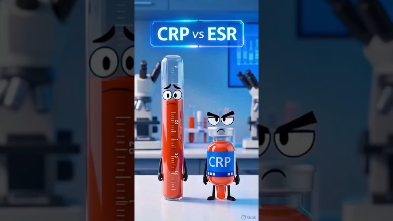 ESR vs CRP Explained 🔥 | Inflammation Tests Made Easy #shorts