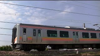 E129系A8+A30編成　信越本線下り普通435M　長岡→新潟