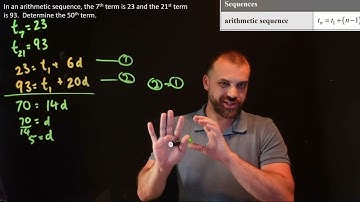 Arithmetic Sequences The one with a simultaneous equation