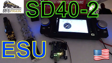 Scale Trains HO Rivet Counter Operator EMD SD40-2 Testing ESU ECOS Lokpilot decoder installation