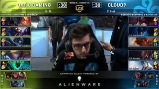 OPT vs C9 Highlights | OpTic Gaming vs Cloud9 | LCS Spring 2019 Week 8 Day 2 |