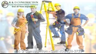 R and D Construction Danville VA, Call 434-728-2723 for FREE Estimates