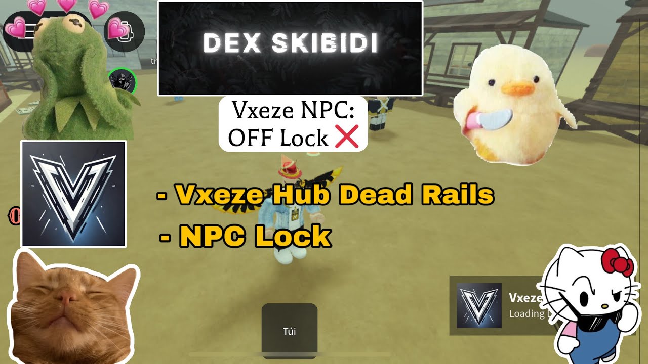 Script Vxeze Hub-NPC Lock (Dead Rails) | NPC Lock | Dex Skibidi