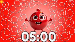 5 Minute Timer Bomb Red Fun Countdown