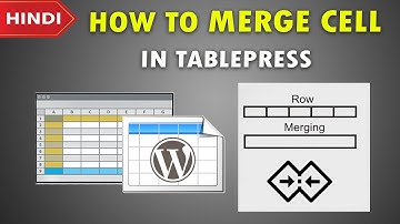 How to Merge Cell in TablePress | TablePress Tutorial in Hindi | 2020