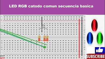 Curso Arduino Parte 9  LED RGB catodo comun basico