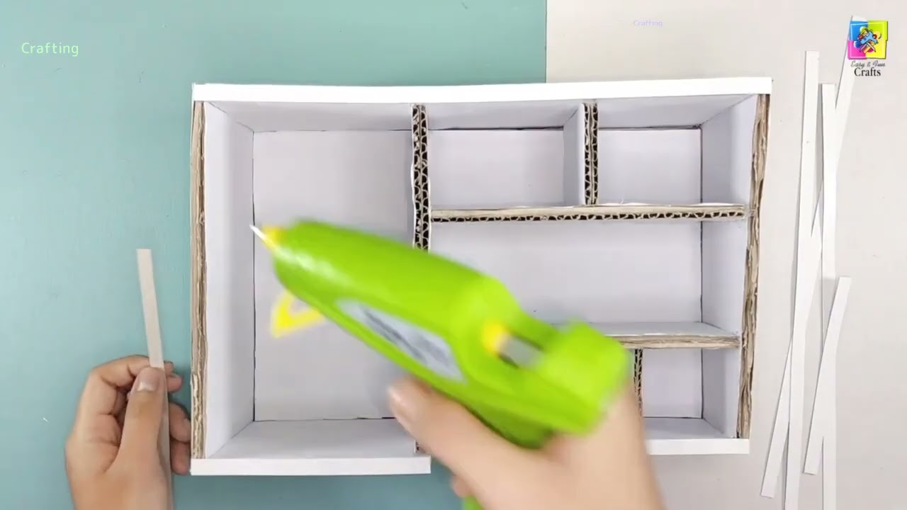 DIY tissue box organizer with cardboard  Tissue Box Multipurpose Making at home so easy_R