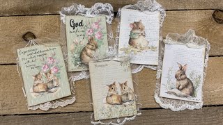 Sewing laces on cards tutorial - for beginners in sewing papers and laces.