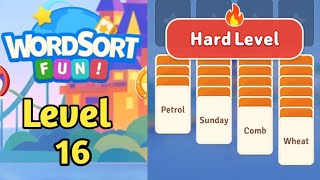 Word Sort Fun Level 16 Walkthrough Solution Gamerstein