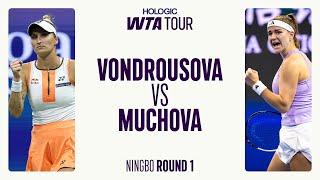 Marketa Vondrousova vs. Karolina Muchova | 2025 Ningbo Round 1 | WTA Match Highlights
