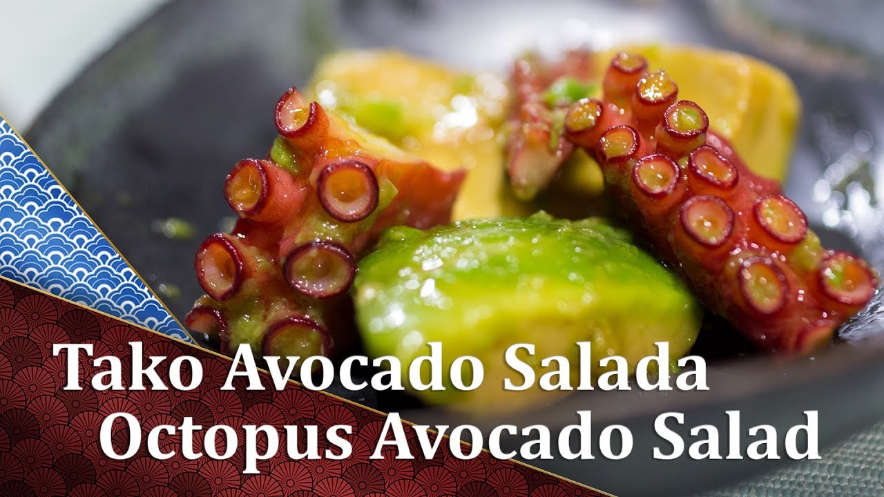 Octopus Avocado Salad - Tako Salad - Cooking Japanese