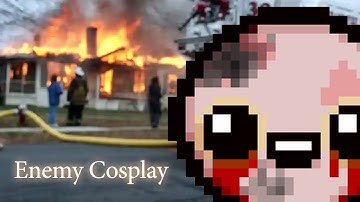 flaming 𝚐̶𝚊̶𝚖̶𝚎̶𝚛̶ gaper | the binding of isaac enemy cosplay