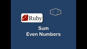 sum even number in ruby