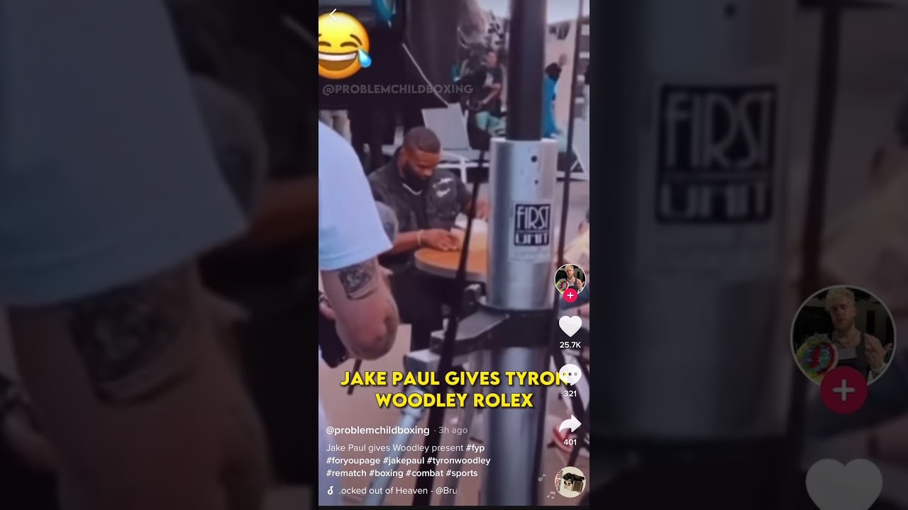 JAKE PAUL GIFTS TYRON WOODLEY A ROLEX **UNRELEASED INTERVIEW** shorts