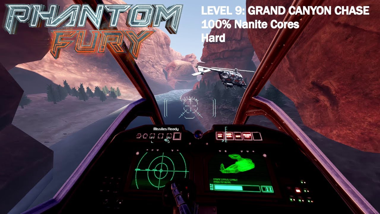 Phantom Fury - Level 9: Grand Canyon Chase (Hard, 100% Nanite Cores)