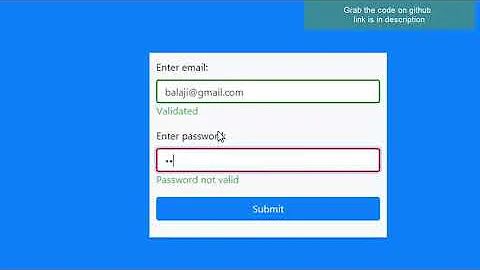Email and password validation in JQuery