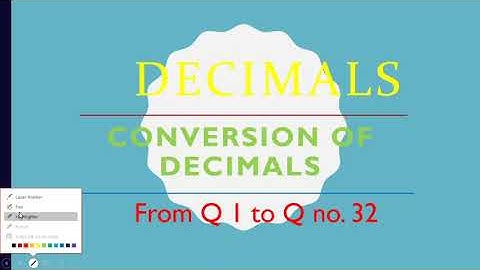 Decimals | R S Aggarwal |Class 6| Maths |Chapter 7| Exercise 7B (Q1 to 32) | Conversion of Decimals