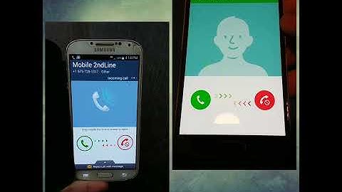 Samsung Galaxy S4 incoming call (2 video show)