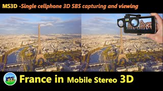 MS3D Franc. Aerial France scenic in cellphone 3D SBS