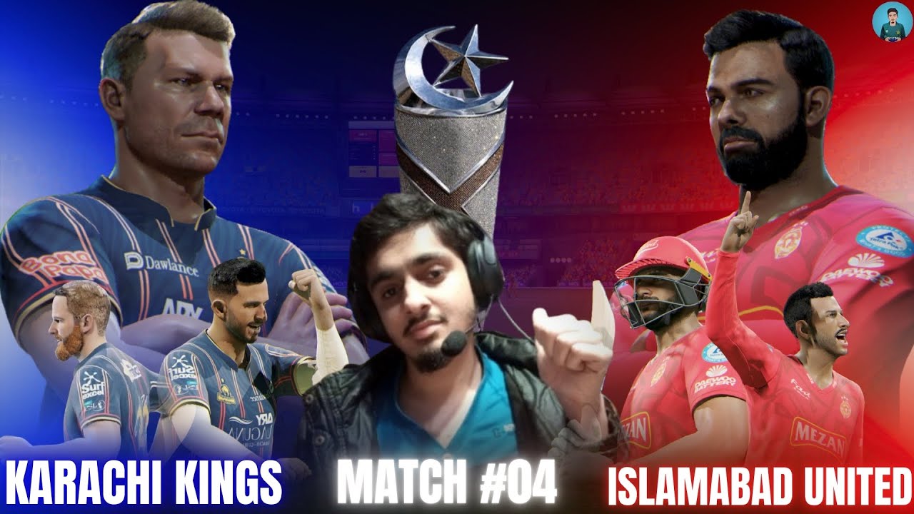 #04 💙Karachi Kings vs ❤️Islamabad United -🏆PSL 2025 - Cricket 26 AfsarAKGamer #t20i #t20 #cricket26
