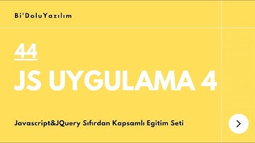 Javascript Dersleri || JQuery Dersleri -44- Uygulama 4 : Dijital Saat