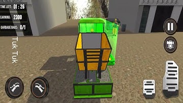 Garbage Tuk Tuk Auto Rickshaw Driving Simulator to Clean the Smart City