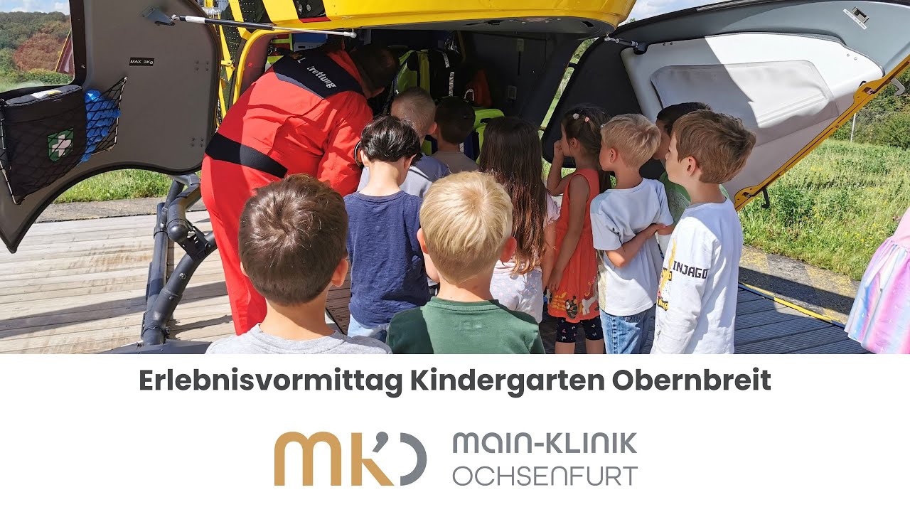 Erlebnistag des Kindergartens Obernbreit in der Main-Klinik Ochsenfurt - Juli 2024