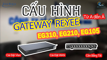 Cấu Hình Chi Tiết #Ruijie|Reyee EG310, EG210,..| Cài Đặt WAN, Vlan, Cân Bằng Tải.
