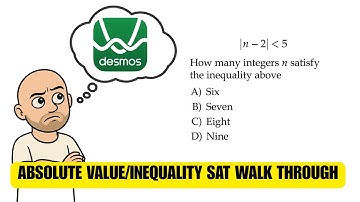 SAT Math Hack: Solving Absolute Value Inequality Using Desmos Explained!