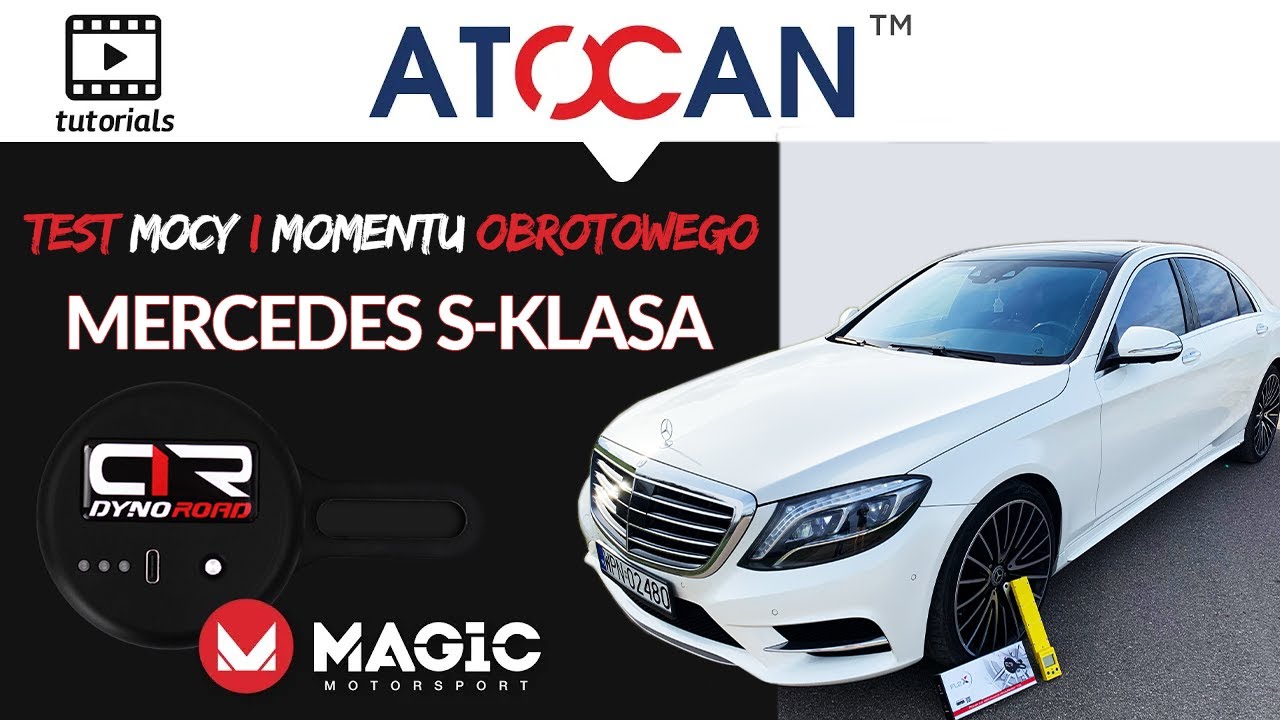 Mercedes S-Klasa | testy DynoRoad - moc i moment obrotowy | mobilna hamownia od MagicMotorSport