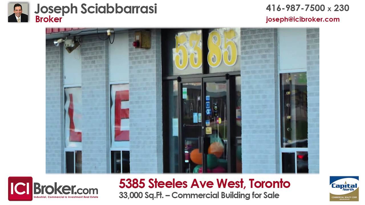 Commercial Building for Sale 5385 Steeles Ave., W., Toronto YouTube