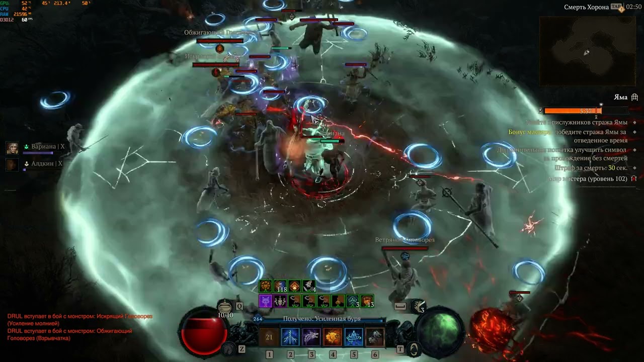 COMPANION DRUID GATHLEN BUILD SEASON 8 PIT 102 (14min bad pit) DIABLO 4