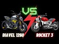 Ducati diavel 1260 vs triumph rocket 3  which is the ultimate power cruiser