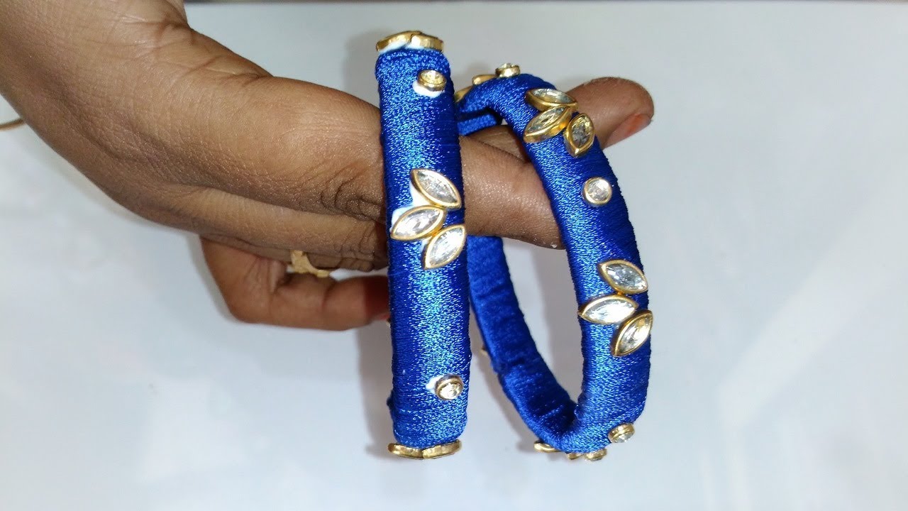 How To Make Simple And Beautiful Silk Thread Bangles Latest Silk Thread