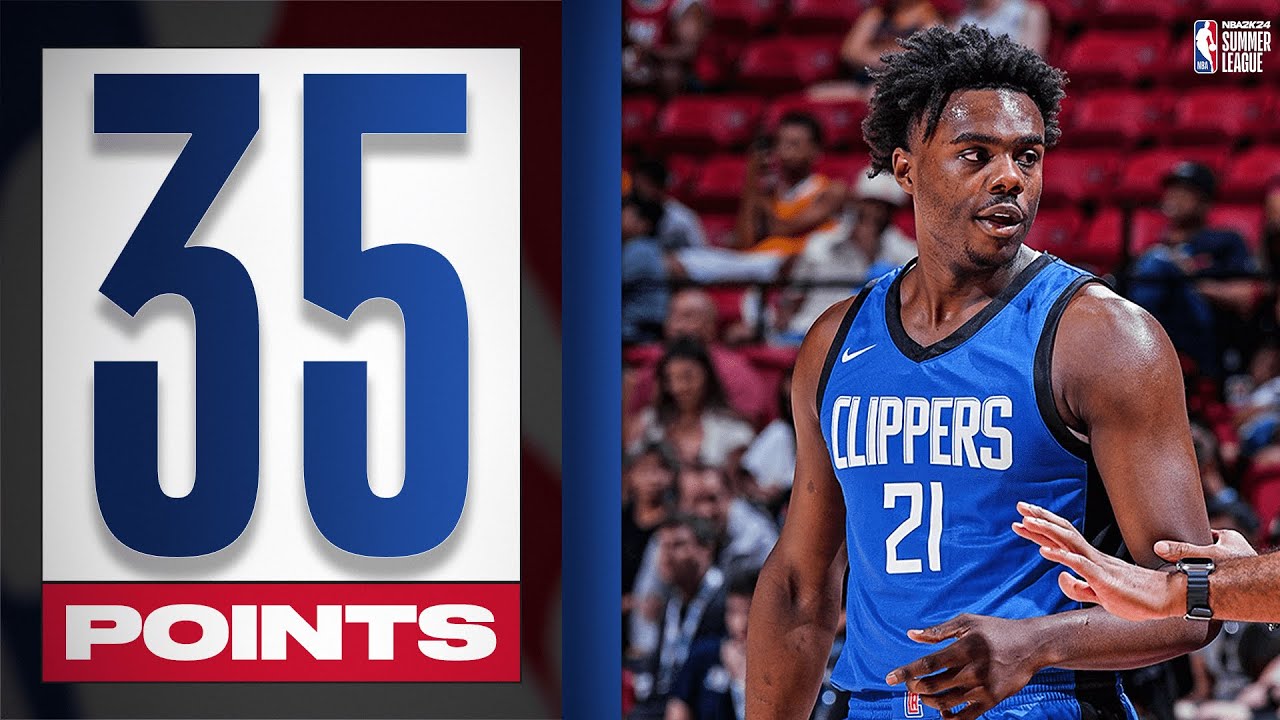 Clippers 1st Round Pick Kobe Brown Drops 35 PTS & 8 REB In Summer League Win!
