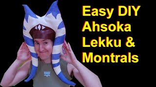 Cheap and Easy DIY Ahsoka Headpiece (Ahsoka Tano Lekku and Montrals) Star Wars Togruta