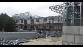 Light gauge steel frame building system for faster construction